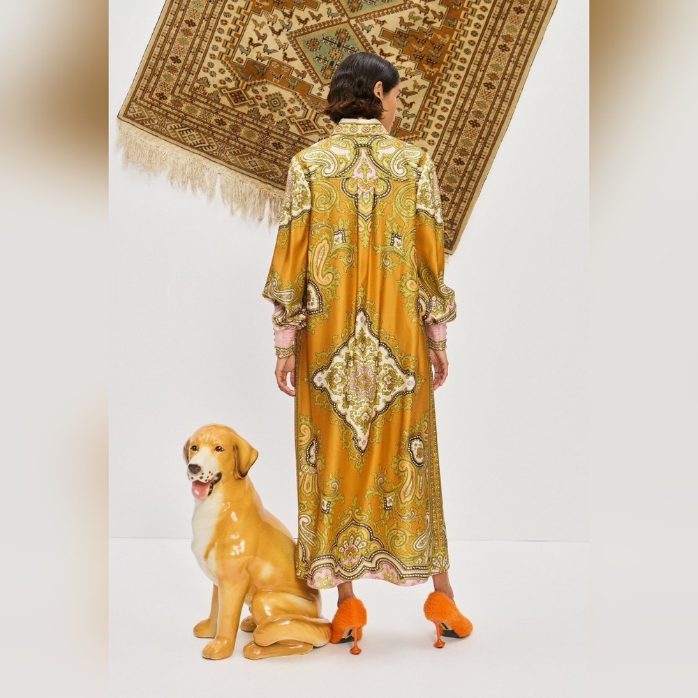 Alemais Clemenza Silk Shirtdress - Mult - Picture 3 of 16